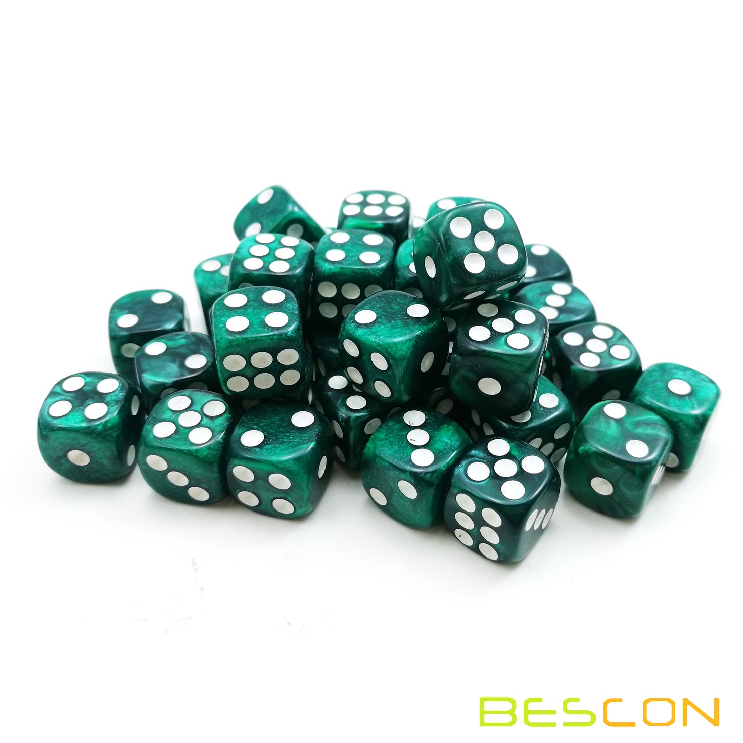 Amazon | Bescon 12mm 6 Sided Dice 36 in Brick Box, 12mm Six Sided